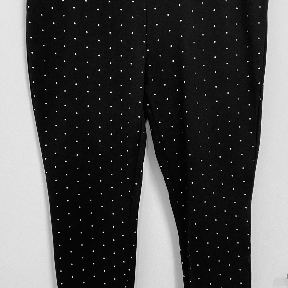Philosophy Black Pant with Silver Metallic Dots
